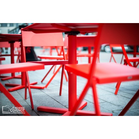 Chaises rouges - Digigraphie